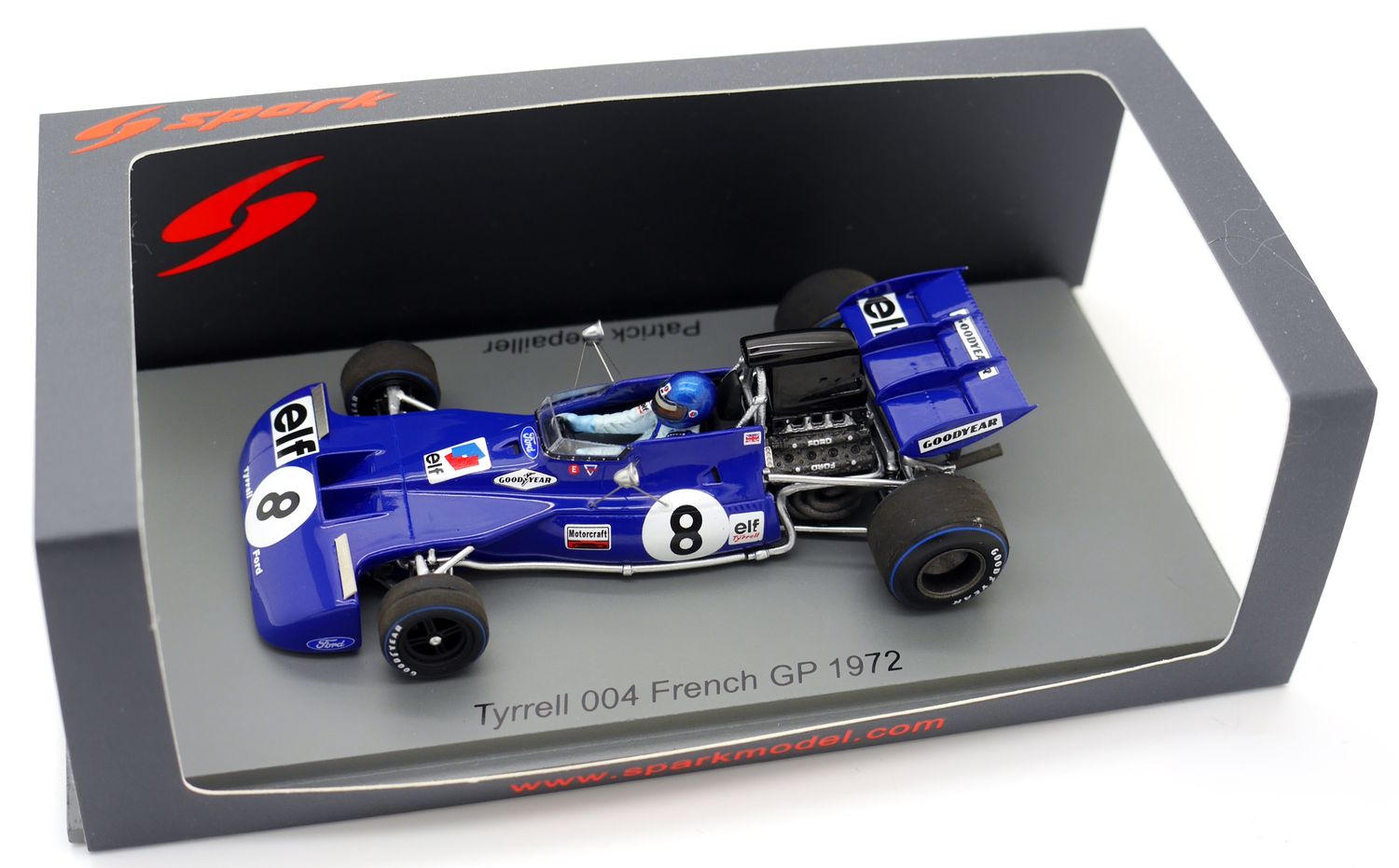 1972 Spark Tyrrell Ford 004 P Depailler French GP 1/43