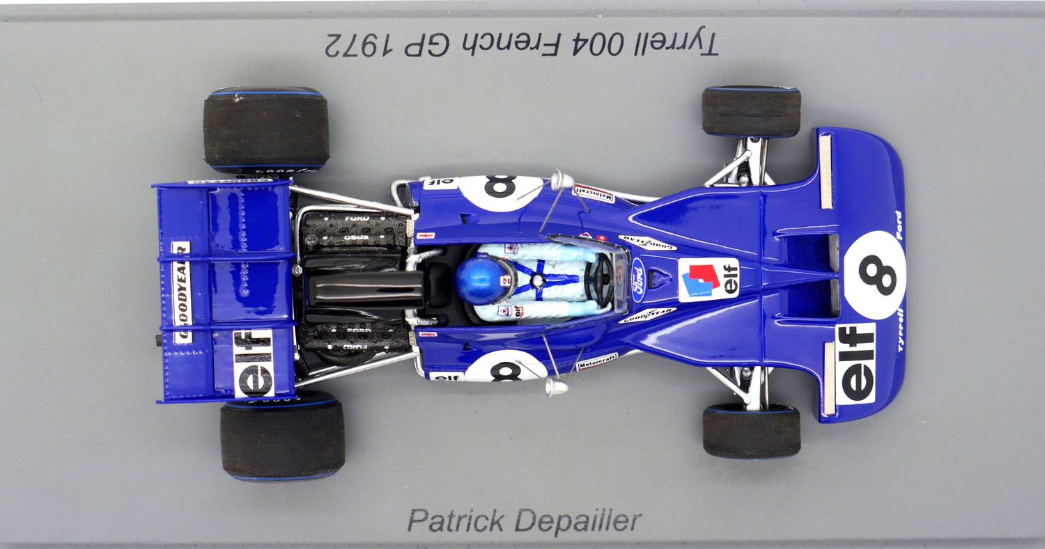 1972 Spark Tyrrell Ford 004 P Depailler French GP 1/43