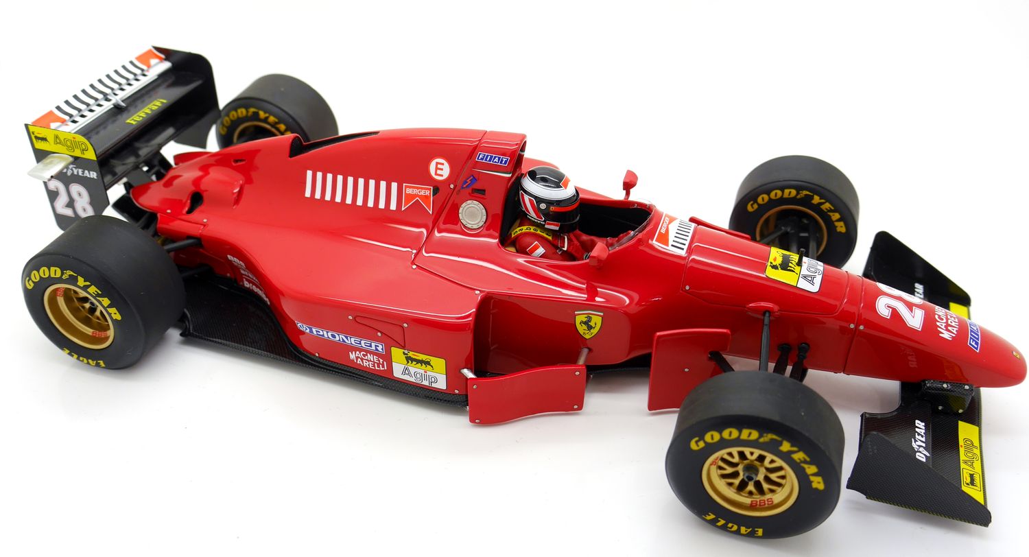 1994 GP Replicas Marlb Ferrari 412T1 G Berger Winner German GP 1/18