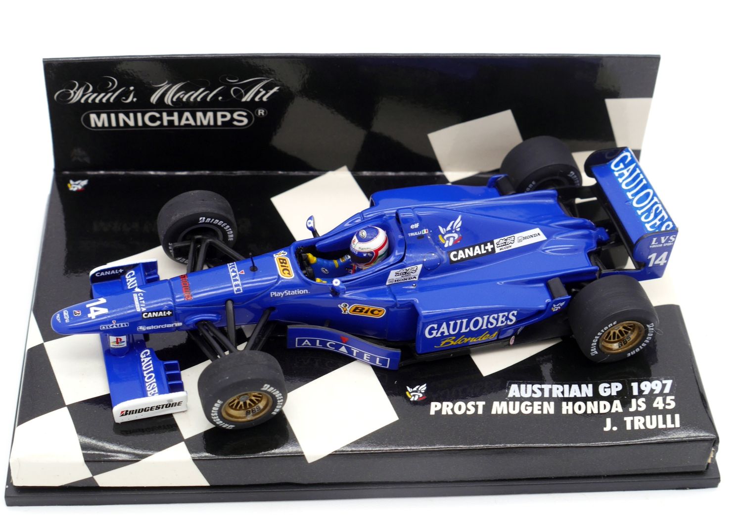 1/43 minichamps PROST MUGEN JS45 トゥルーリ 1997 Minichamps Gauloises Prost Mugen Honda JS45 J Trulli 1/43