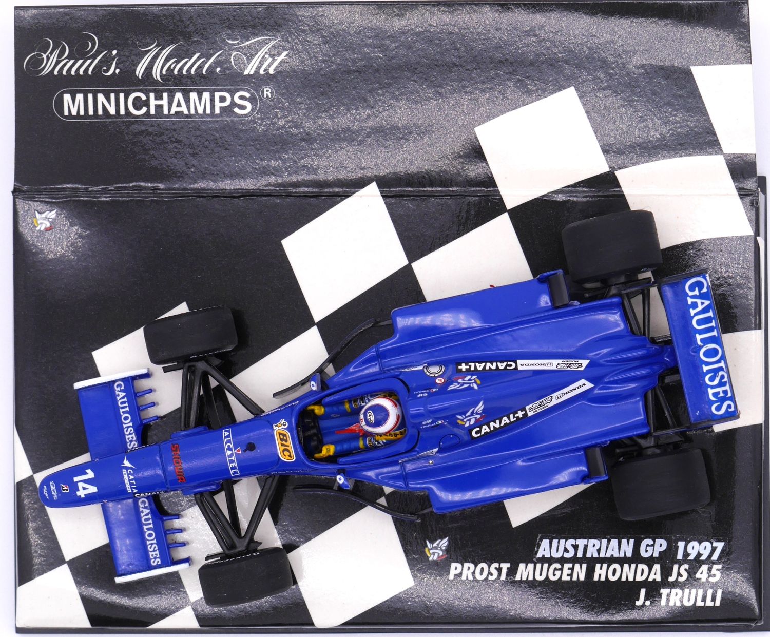 1/43 minichamps PROST MUGEN JS45 トゥルーリ 1997 Minichamps Gauloises Prost Mugen Honda JS45 J Trulli 1/43