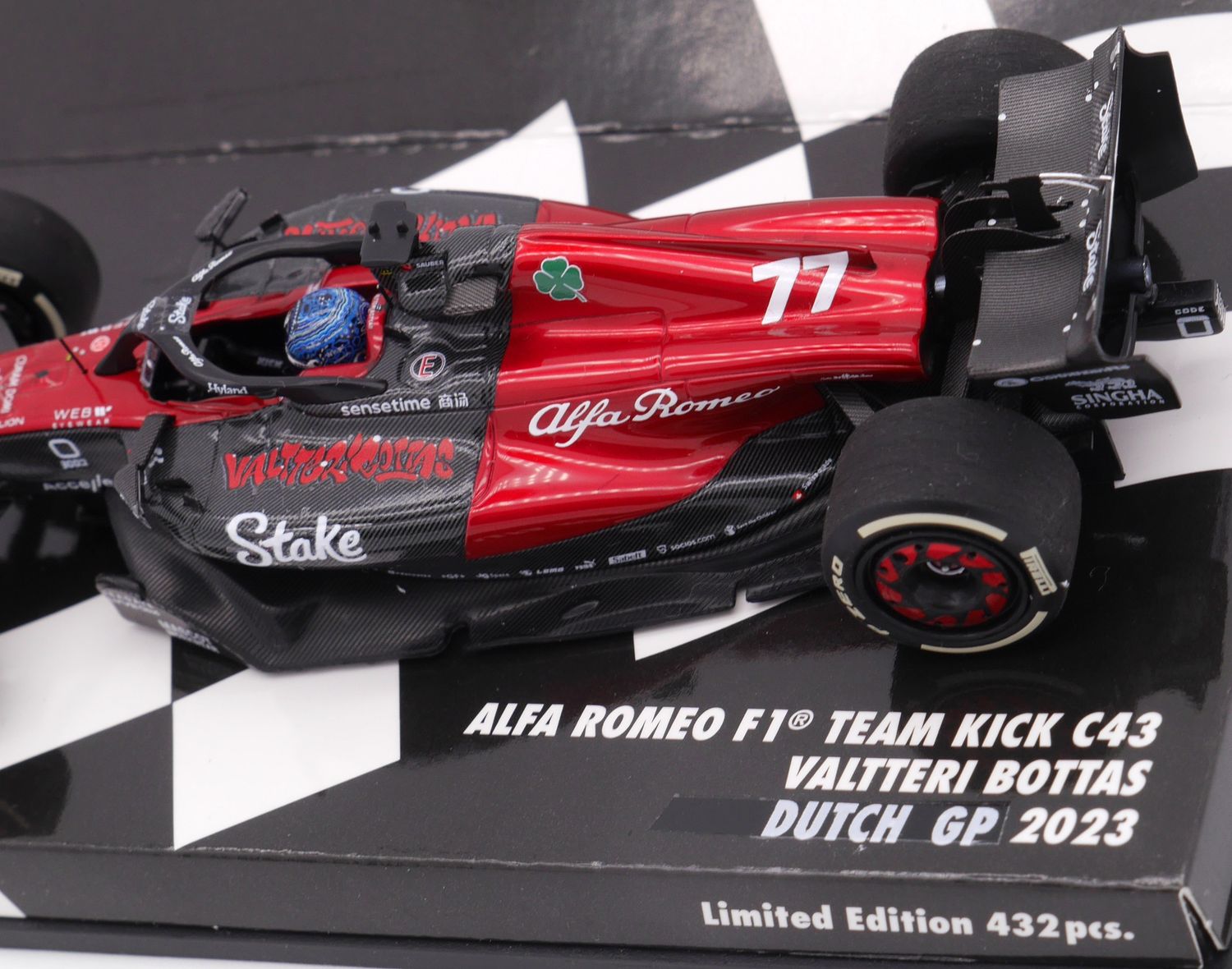 2023 Minichamps Alfa Romeo C43 V Bottas Dutch GP 1/43