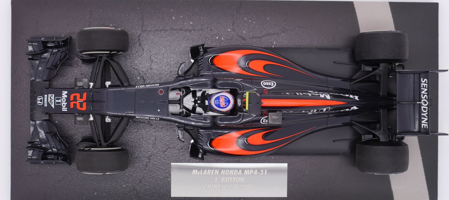 Button 2016 McLaren Abu Dhabi 1/4: Minichamps F1
