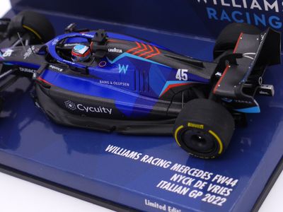 2022 Minichamps Williams Mercedes FW44 N De Vries Italian GP 1/43