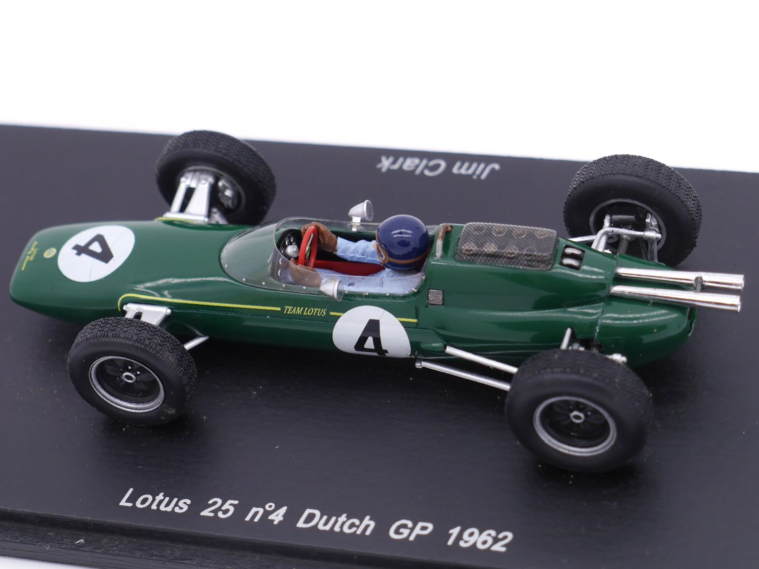 ミニカー Lotus 25 No.4 Dutch GP 1962 Spark 1962 Spark Lotus Climax 25 Jim Clark Dutch GP 1/43