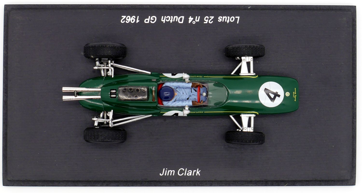 ミニカー Lotus 25 No.4 Dutch GP 1962 Spark 1962 Spark Lotus Climax 25 Jim Clark Dutch GP 1/43