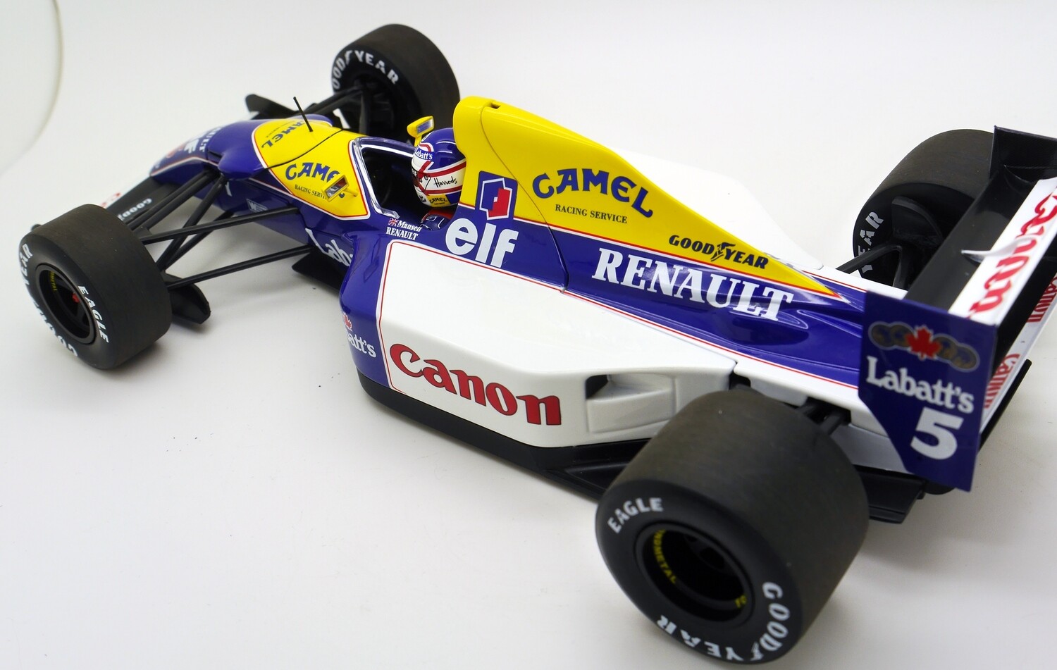 1992 Minichamps Camel Williams FW14B N Mansell French GP 1/18