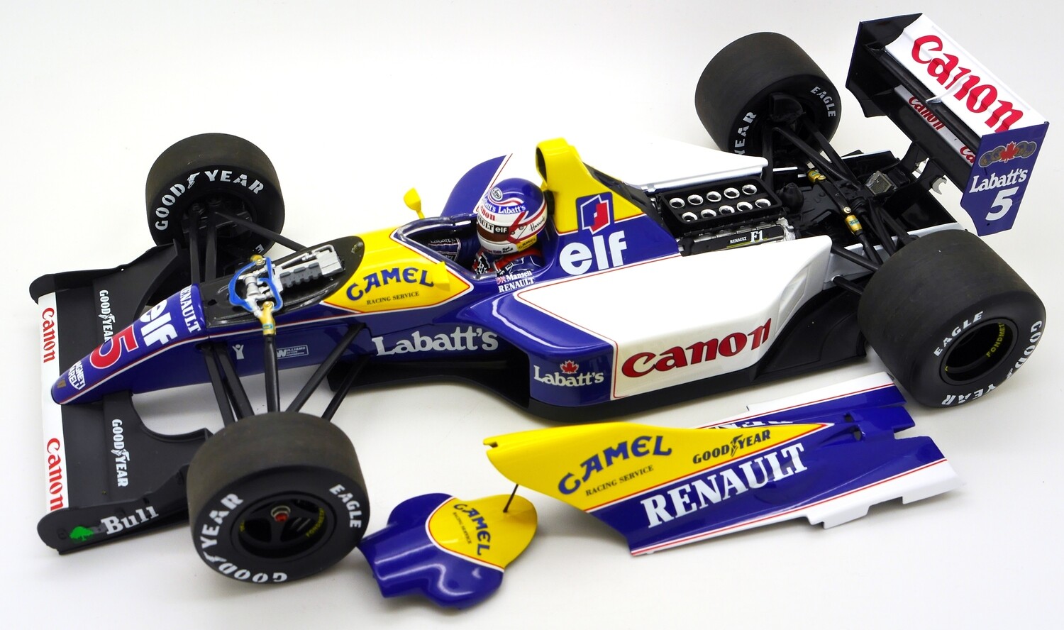 1992 Minichamps Camel Williams FW14B N Mansell French GP 1/18