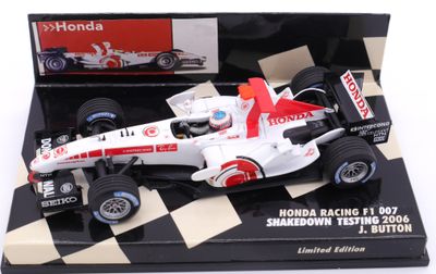 ミニチャンプス HondaRacing F1TEAM2006 J.Button 2006 Honda Racing 007 J.Button Test car 1/43