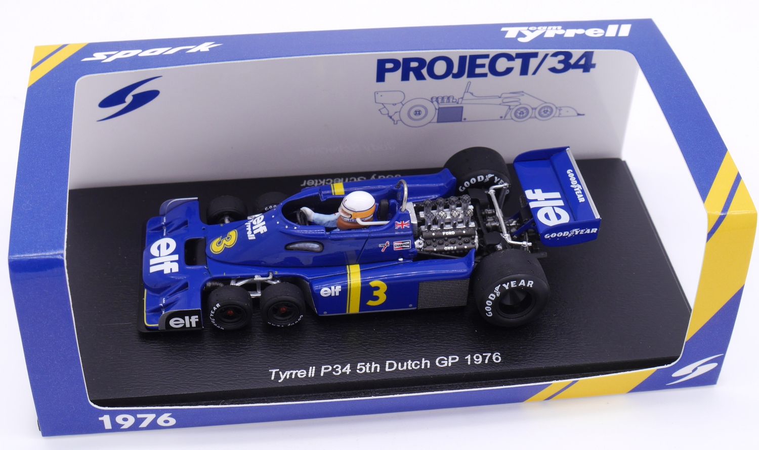1976 Spark Tyrrell Ford P34 J Scheckter Dutch GP 1/43