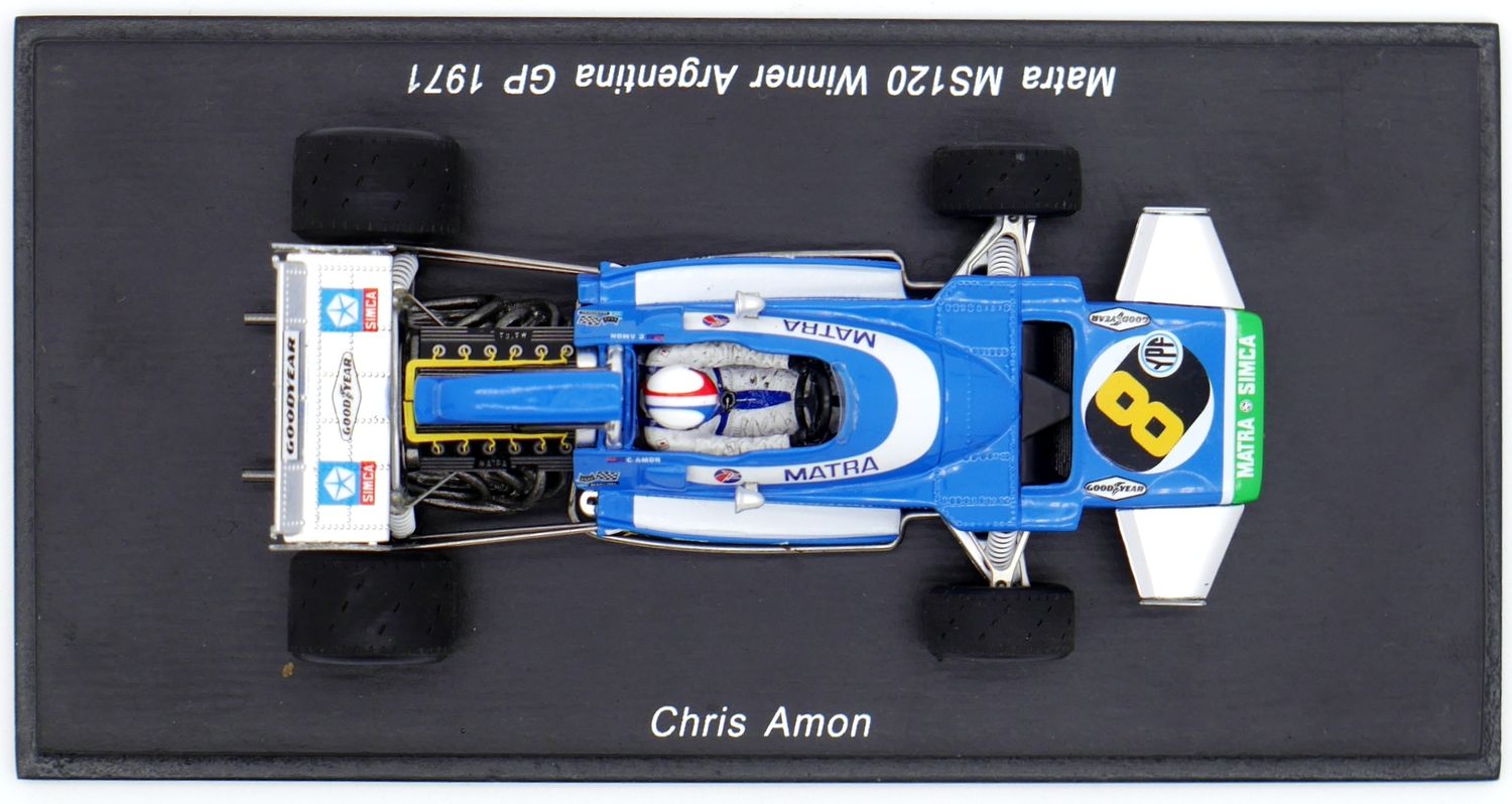 Spark Matra MS120B n°20 French GP 1971 Matra MS120B (1971) : The