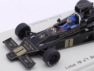 John Player Special F1 ミニカー 12号車 1974 Spark John Player Special Lotus 76 R Peterson Spanish GP 1/43