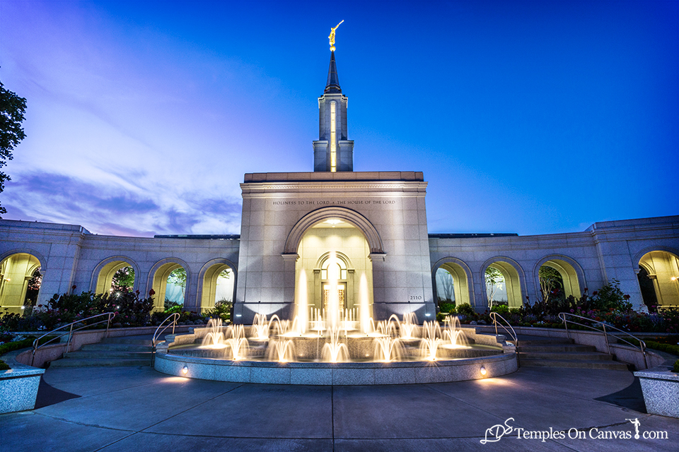 Sacramento California LDS Temple - Living Water - Full Color