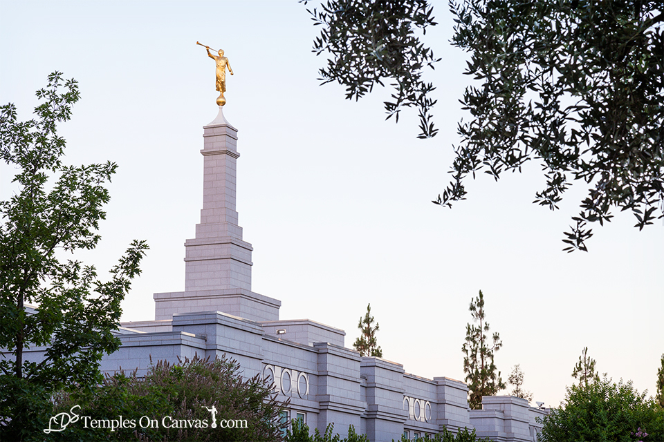 Fresno California LDS Temple - Heavenward - Color