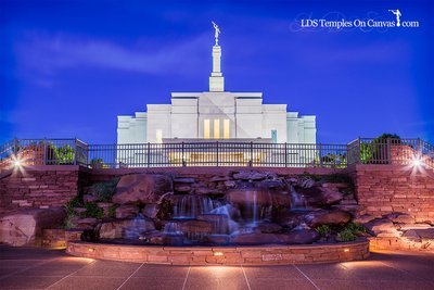 Snowflake Arizona LDS Temple - Living Water - Full Color