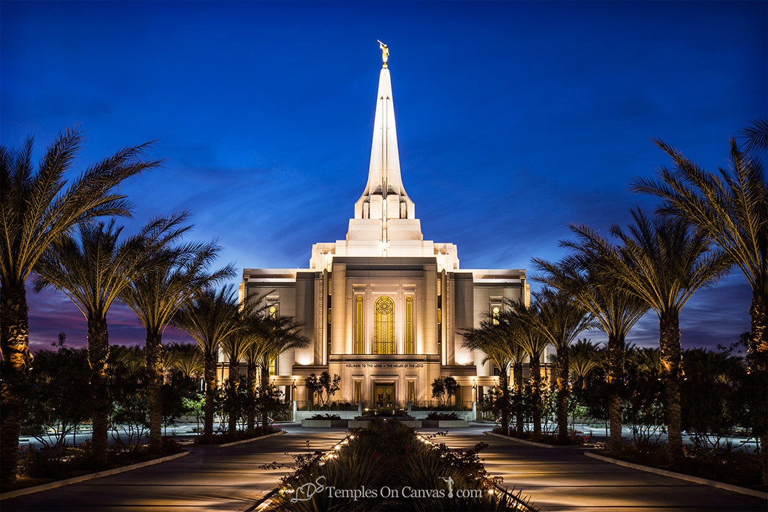 Gilbert Arizona LDS Temple - Live True - Full Color