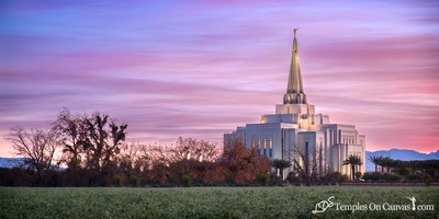 Gilbert Arizona LDS Temple - Beacon of Light - Full Color