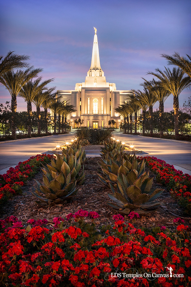 Gilbert Arizona LDS Temple - Heavenly Path - Vertical - Color