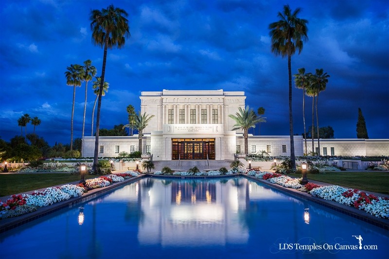 Mesa Arizona LDS Temple - Tempest - Color