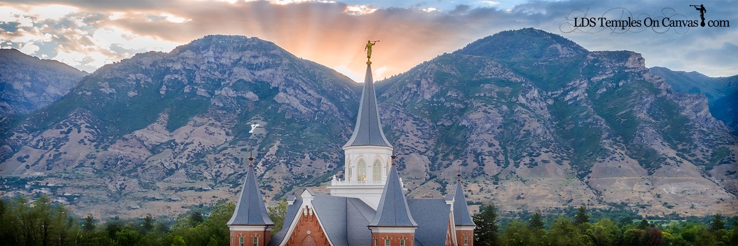 Provo City Center Utah LDS Temple - Midst of Heaaven - Color - Panoramic