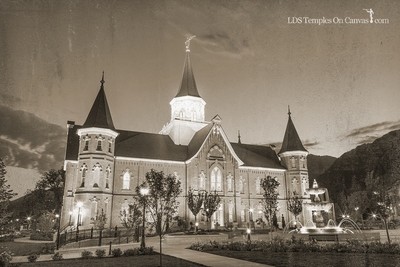 Provo City Center Utah LDS Temple - Rise Up - Rustic