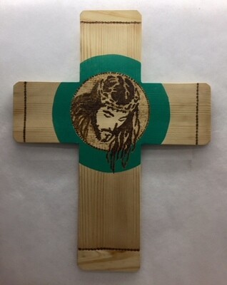 Cross - wall hanging " Face of Christ"