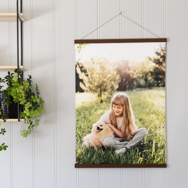 Rammelist med foto på på lerret i 50x70 cm