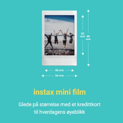 Instax film instant  mini G 10x2