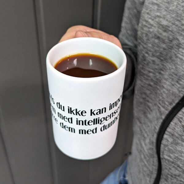 Kopp med egen tekst