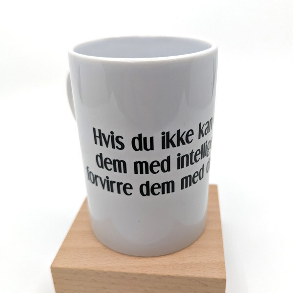 Kopp med egen tekst