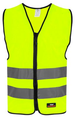 Refleksvest med glidelås