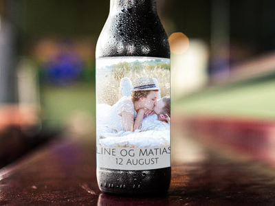 Etiketter til flasker og glass