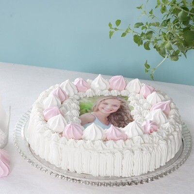 Spiselig kakebilde på festkake – kakedekor fra Nfoto