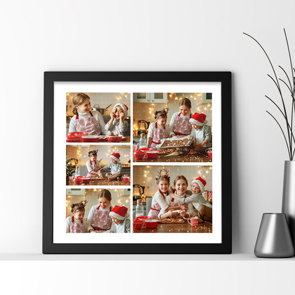 Bildecollage 40x40cm i ramme Bildecollage 40x40cm i ramme