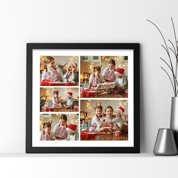 Bildecollage 40x40cm i ramme