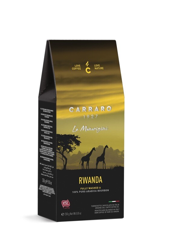 Carraro Мелено Rwanda Specialty  Bourbon Arabica 250 гр.