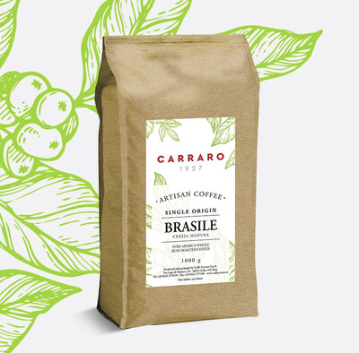Carraro Brasile Specialty Artisan Cerrado Arabica еспресо зрно 1 кг