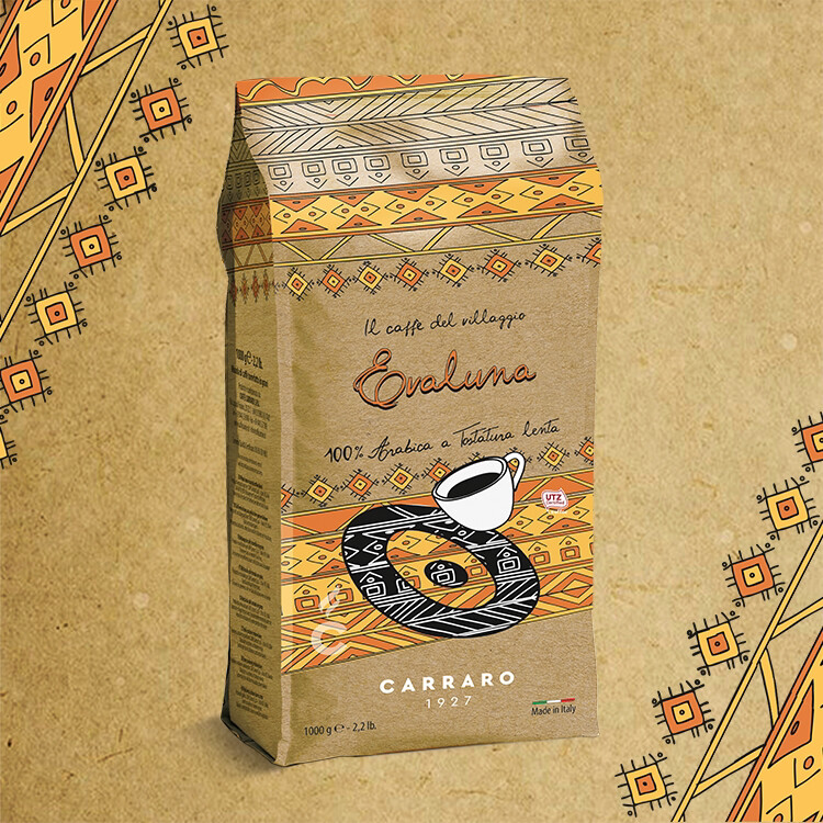 Evaluna  Carraro Artisan specialty 1kg Arabica Зрно