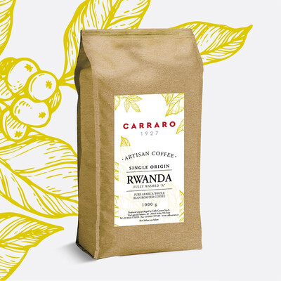 Carraro Rwanda Bourbon Specialty Arabica еспресо зрно 1 Kg