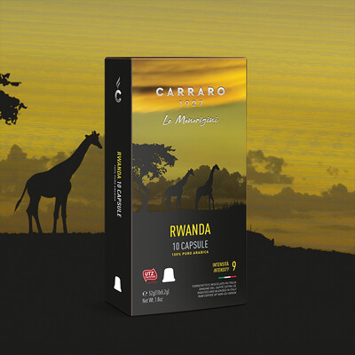 Carraro Nespresso Specialty Bourbon Arabica Rwanda x10 пар.