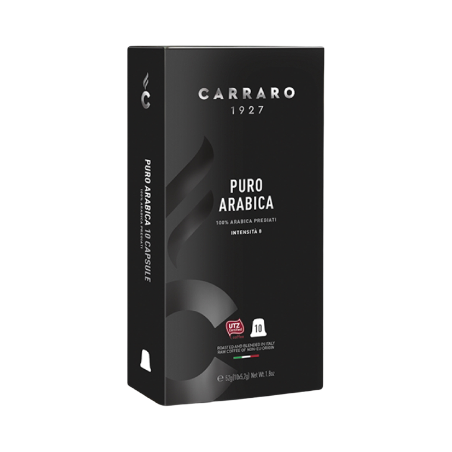 Carraro Nespresso* Puro Arabica 8 типа Арабики  10 пар.