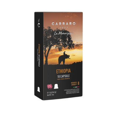 Carraro Nespresso Specialty Ethiopia- Yirgacheffe Sidamo 10 пар.