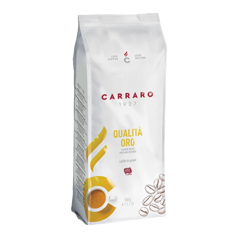 Carraro Qualità Oro 90% Arabica 500g Зрно