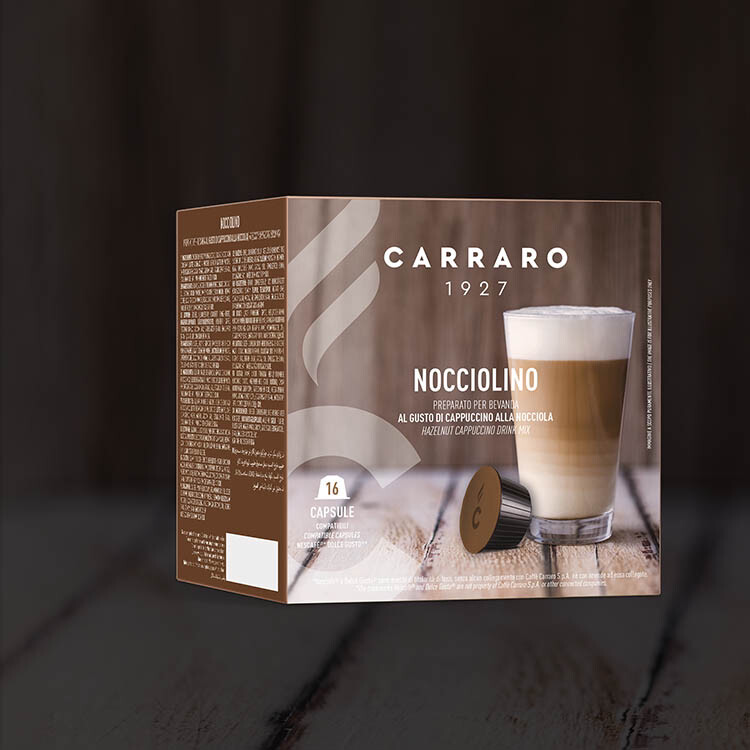 Carraro Dolce Gusto Hazelnut Cappuccino/Latte х16 капсули