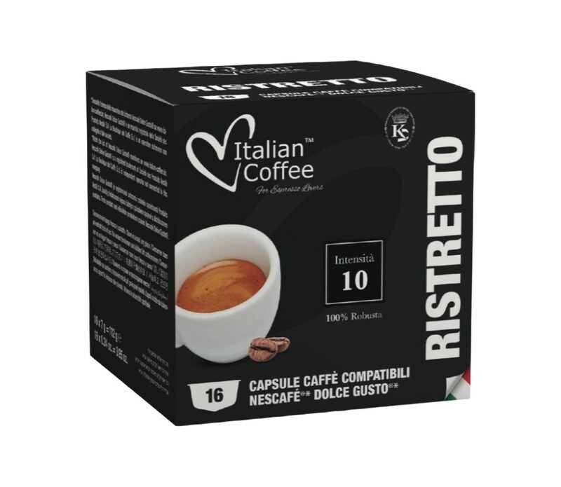 ItalianCoffee™️ Dolce Gusto Ristreto espresso x16 капсули