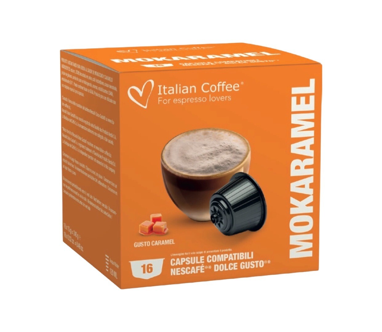 Italian Coffee™️Dolce Gusto Mokaramel Чоко-Карамел Cappuccino/latte х16 капсули