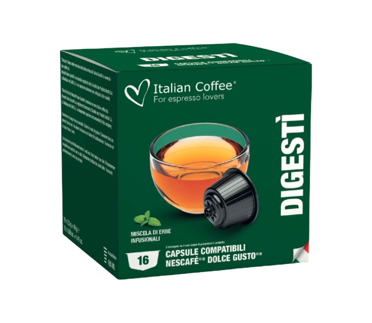 Italian Coffee™️comp.Dolce Gusto*Digesti Чај (микс на билки) х16капсули