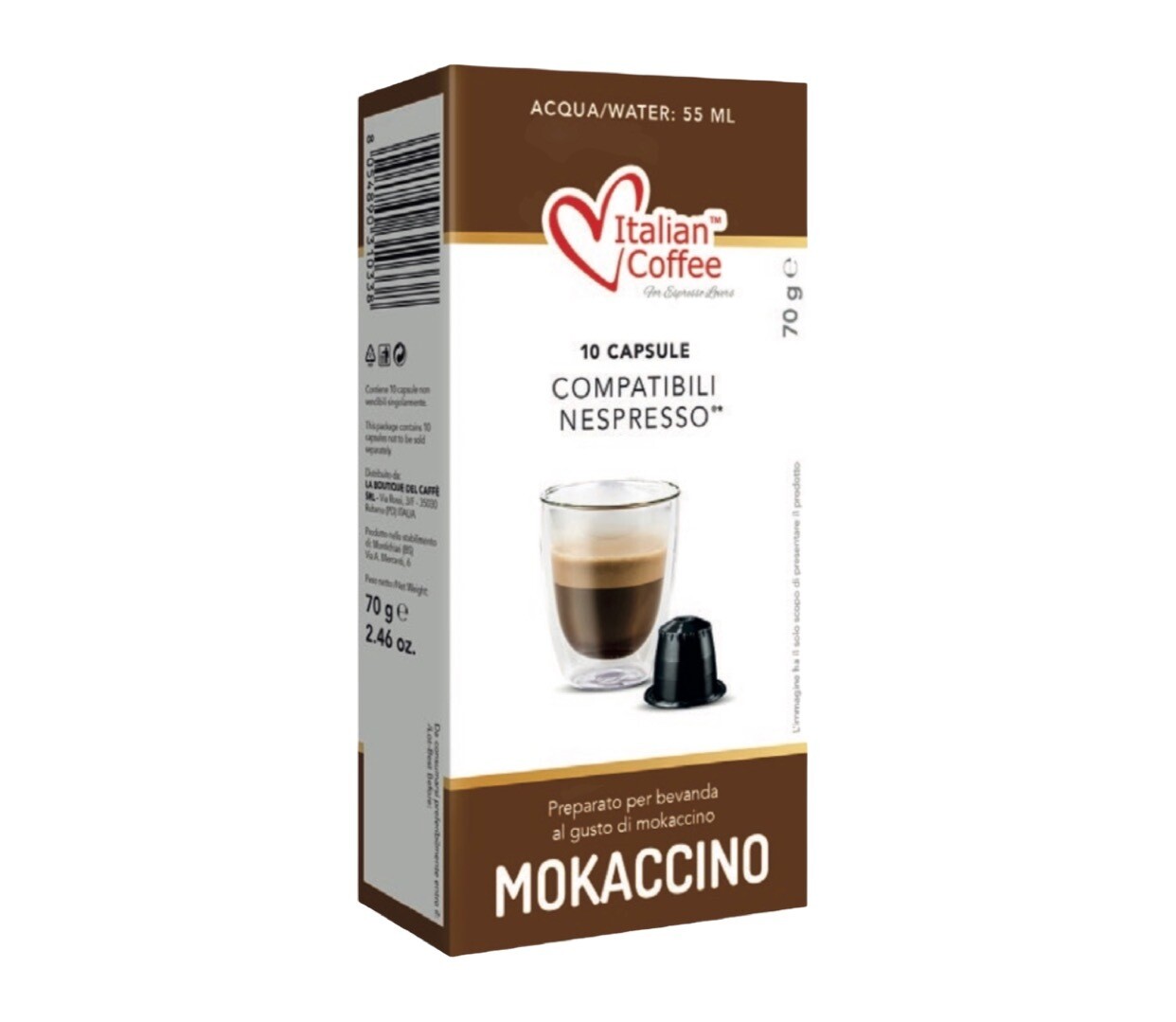 Italian Coffee™️comp. Nespresso* Mokaccino Чоко Макијато х10капсули