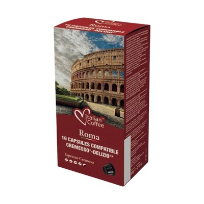 Italian Coffee™️NOA Roma 40%Arabica espresso x16 капсули