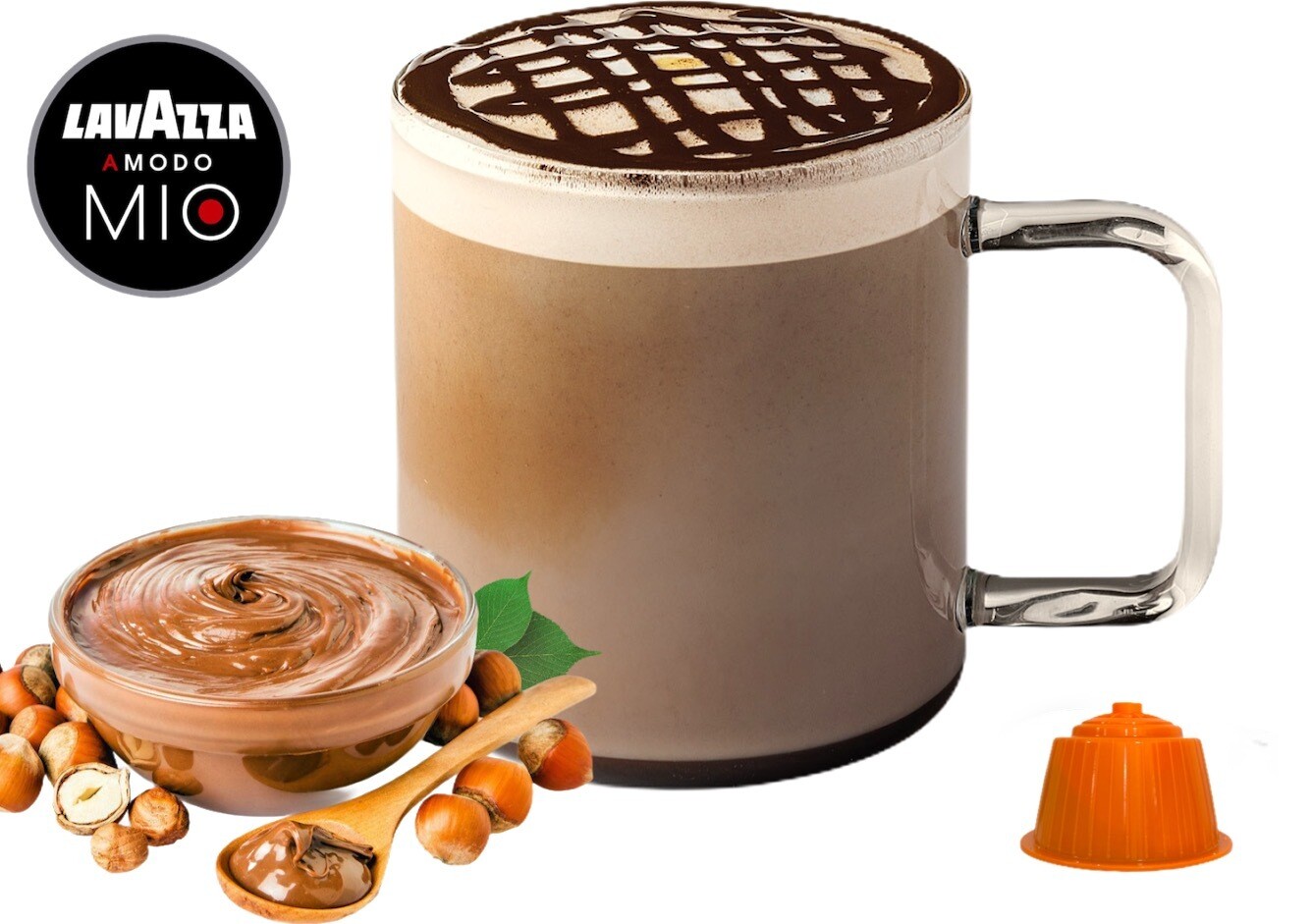 Bonini comp.Lavazza Modo Mio Nutella вкус Cappuccino 10 пар.